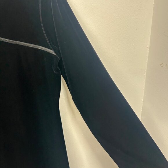 J. Jill Stretch Velvet Holiday Maxi Dress y2k medium petite - Picture 3 of 8